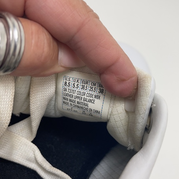 Sketchers Los Angeles street shoes white black rhinestones leather platform 8.5 - Picture 6 of 9